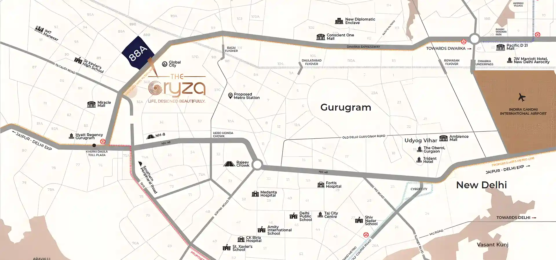 The Oryza Location Map